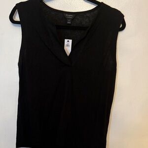 Banana Republic Black V-Neck Tank Top